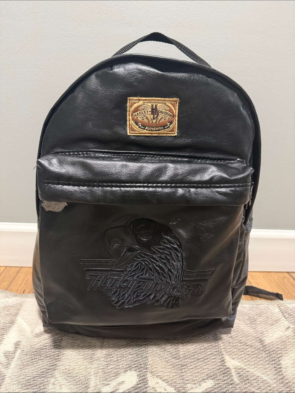 Harley Davidson Leather Backpack